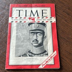 Rare 1945 edition of Time weekly news magazine. Printed in Hawaii. Hirohito.